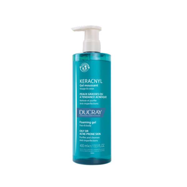 ducray keracnyl foaming gel cleanser 400ml, cleansing gel for oily skin, acne-fighting foaming cleanser Ducray Keracnyl Foaming Gel Cleanser - For Oily Skin | 400ml Ducray Keracnyl Foaming Gel Cleanser - Oily Skin | 400ml ducray, keracnyl, foaming-gel, cleanser, oily-skin, acne-treatment, skincare, facial-cleanser, ai-generated, body-cleanser