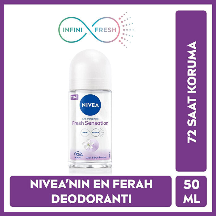 Nivea Fresh Sensation Women's Roll On Deodorant 1.69oz - Long Lasting - view 2