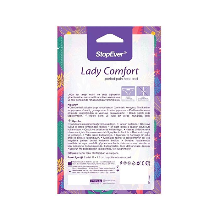StopEver Lady Comfort Heating Pad for Menstrual Pain Relief | 8 Hour Use - view 3