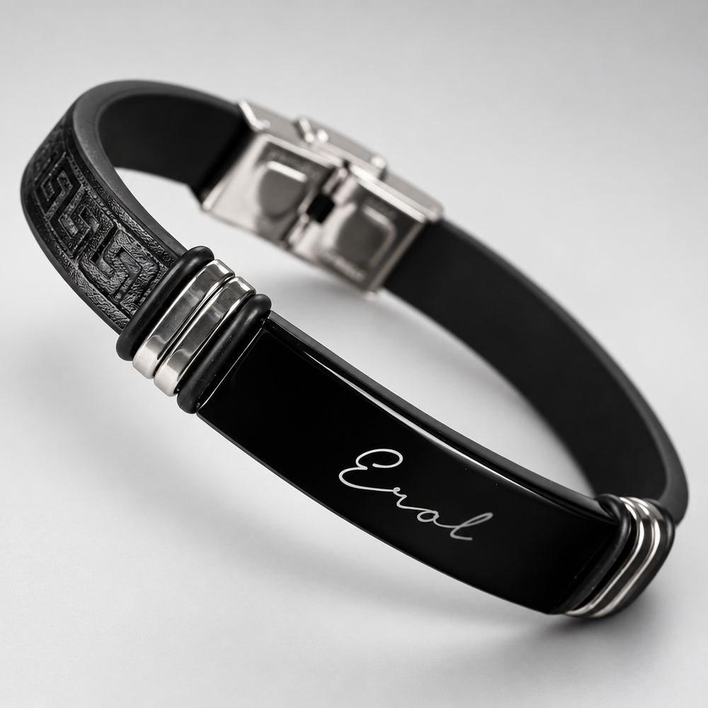 Personalized Signature Design Leather Bracelet