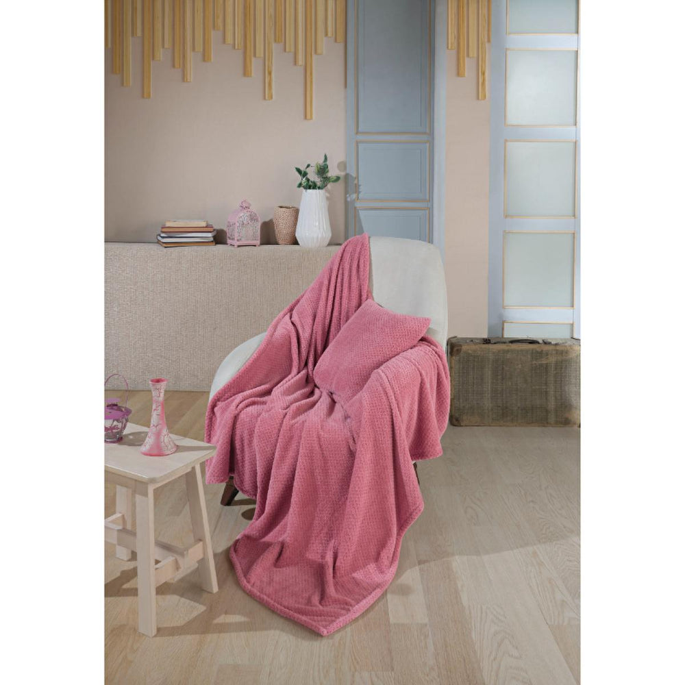 Wondel Polycotton Armchair Cover - Rose (Gülkurusu) 27.56 x 66.93 inches