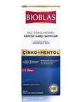 Bioblas Zinc & Menthol Anti-Dandruff & Hair Loss Shampoo: Soothe Itchy Scalp, Control Flakes, Herbal B19 Formula - 12.17 fl oz Bioblas Anti-Dandruff Shampoo: Stop Hair Loss & Itchy Scalp anti dandruff shampoo, hair loss shampoo, zinc shampoo, menthol shampoo, Bioblas shampoo, itchy scalp shampoo, herbal hair loss treatment, dandruff control shampoo, hair thickening shampoo, shampoo for flaky scalp, anti-dandruff, hair loss, zinc, menthol, Bioblas, itchy scalp, herbal hair loss, dandruff control, hair thicke