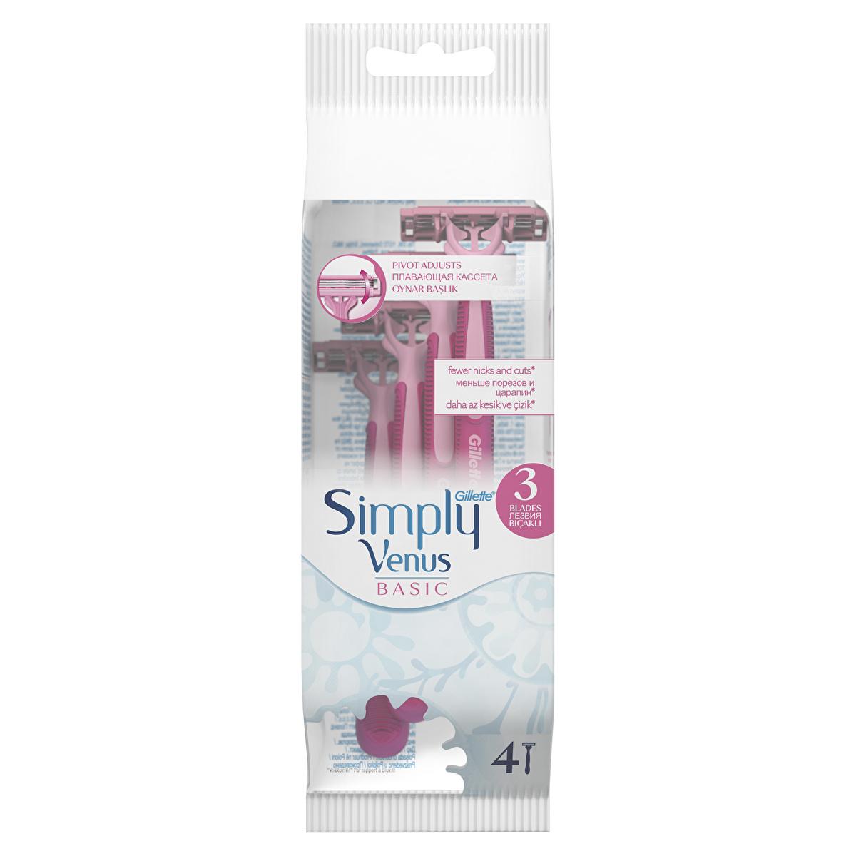Gillette Simply Venus 3 Women's Disposable Razor - 3-Blade Design for Smooth Shave, MoistureRich Strip, Ergonomic Handle Gillette Simply Venus 3 Women's Disposable Razor women's disposable razor, Gillette Simply Venus 3, female shaving razor, 3-blade razor for women, disposable shaving razor, smooth shave, MoistureRich strip, ergonomic handle, convenient shaving, hygienic shaving, sensitive skin, shaving comfort, personal care, women's grooming, shaving essentials