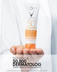 Vichy Capital Soleil SPF 50+ Tinted Sunscreen: Anti-Dark Spot Face Protection, Evens Skin Tone, High UVA/UVB Defense, Hypoallergenic Vichy SPF 50+ Tinted Sunscreen: Anti-Dark Spot, Even Skin sunscreen, SPF 50+ sunscreen, anti dark spot sunscreen, tinted sunscreen, sun protection for face, hypoallergenic sunscreen, sunscreen for dark spots, Vichy sunscreen, lekeleri gideren güneş kremi, leke karşıtı güneş kremi, sun protection, anti-aging, even skin tone, dark spot prevention, UVA protection, UVB protection,