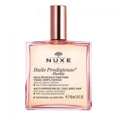 nuxe huile prodigieuse floral bottle, nuxe huile prodigieuse floral close-up, nuxe huile prodigieuse floral application Nuxe Huile Prodigieuse Floral - Revitalizing Oil | 50 ml Nuxe Huile Prodigieuse Floral - Revitalizing Oil | 50 ml nuxe, huile-prodigieuse, floral-oil, dry-oil, skincare, natural-ingredients, anti-oxidant, body-care, hair-care, ai-generated