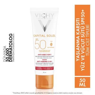 Vichy Capital Soleil SPF 50+ High Protected Anti -Aging Facial Sun Cream - image 10