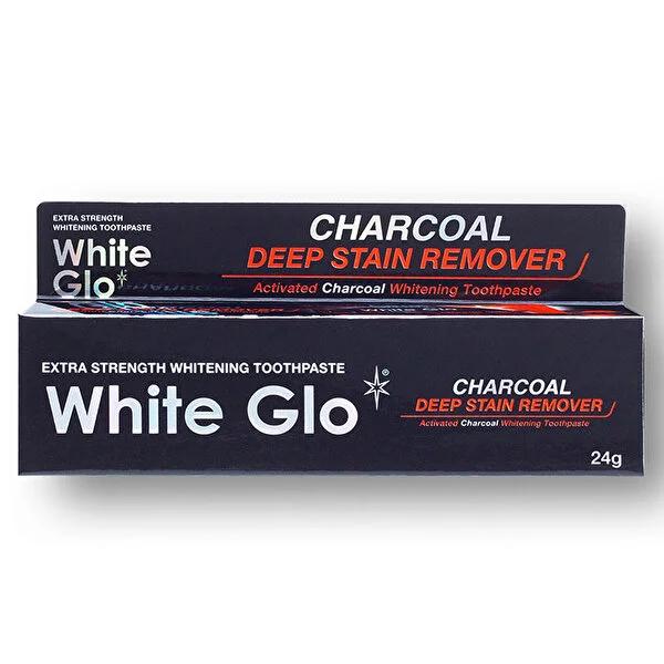 White Glo Activated Charcoal Toothpaste for Teeth Whitening & Stain Removal - 24g White Glo Charcoal Toothpaste for Whiter Teeth Activated Charcoal Toothpaste, Teeth Whitening Toothpaste, Stain Removal Oral Care, Dentist Recommended Toothpaste, Natural Oral Care Products, Oral Hygiene, Whitening Toothpaste, Charcoal Toothpaste, Healthy Smile, Fresh Breath