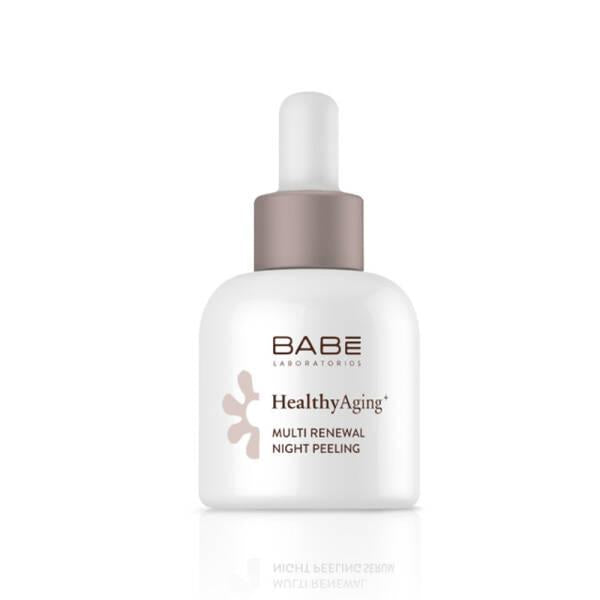 babe night peeling serum 30ml, babe healthy aging night peeling bottle, babe skincare product on a table Babe Night Peeling Serum - Healthy Aging | 30ml Babe Night Peeling Serum - Anti-Aging | 30ml babe, night-peeling-serum, anti-aging, skincare, mature-skin, healthy-aging, beauty, serum, daily-care, ai-generated