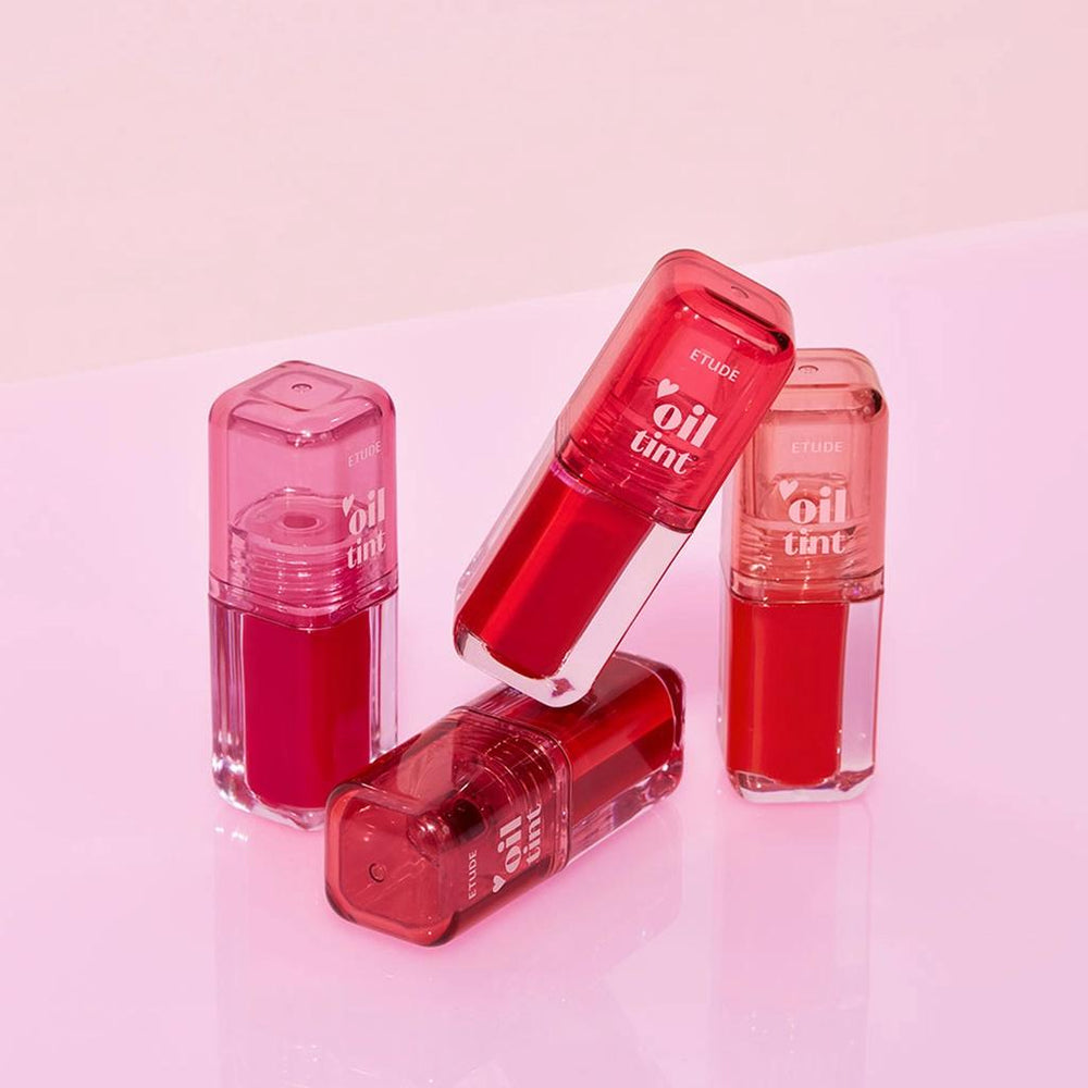 Etude Dear Darling Oil Tint 03 Neon Pink High-Shine Lip Gloss