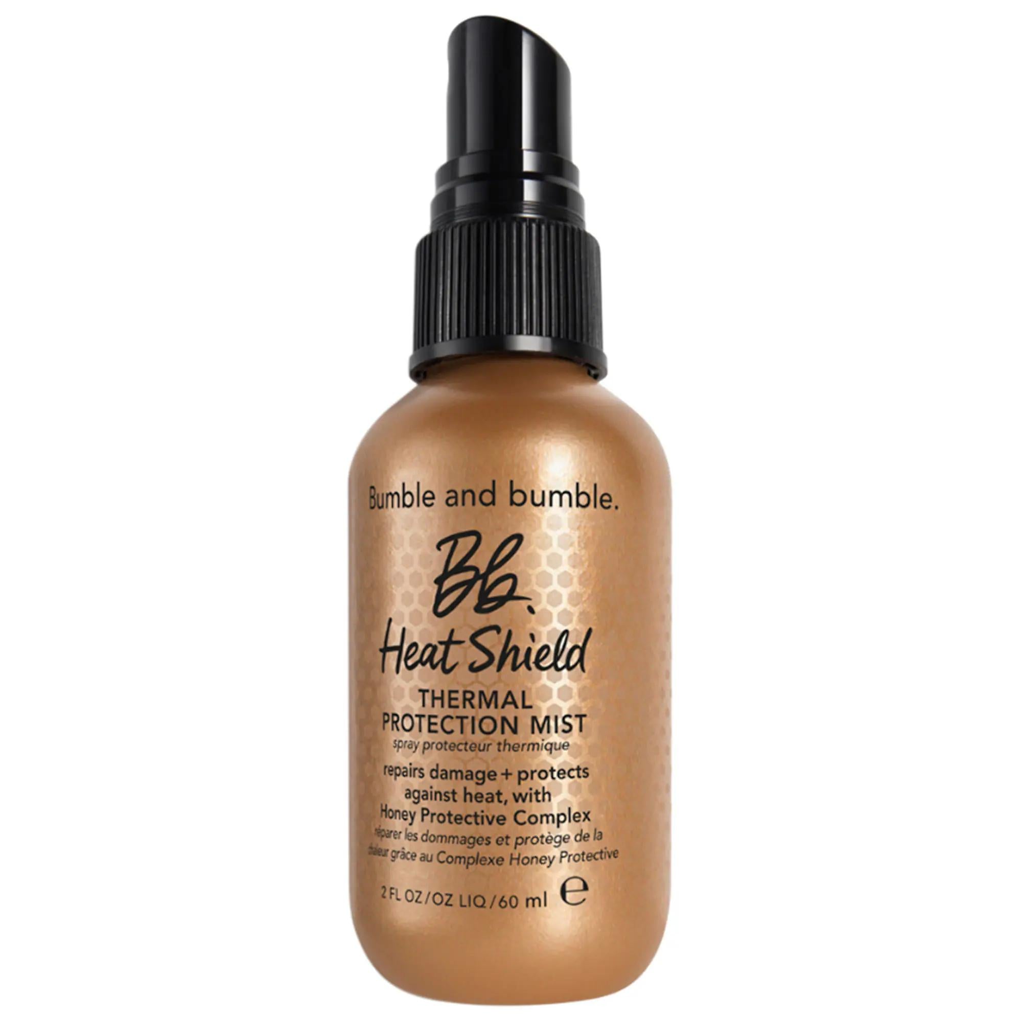 Bumble and Bumble Heat Shield: Thermal Protection Hair Mist - Damage Repair, Frizz Control, &amp; Heat Styling Protection Up to 450°F Bumble and Bumble Heat Shield: Heat Protection Hair Mist heat protectant hair mist, hair heat protection spray, bumble and bumble heat shield, frizz control hair mist, damage repair hair treatment, UV protection hair spray, heat styling protection for hair, thermal protection hair mist, hair breakage prevention, color safe heat protectant, heat protectant, hair mist, thermal prot
