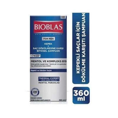 Bioblas Thermal Expert Men Anti-Dandruff Shampoo for Hair Loss - Zinc & Menthol Formula, 12.17 fl oz Bioblas Thermal Expert Men Shampoo - Anti-Dandruff & Hair Loss Anti-dandruff shampoo for men, Shampoo for hair loss, Zinc and Menthol shampoo, Scalp care shampoo, Bioblas Thermal Expert Men Shampoo, Men's grooming, Hair care products, Dandruff treatment, Hair loss solution, Scalp soothing shampoo, Men's health, Personal care, Cosmetics