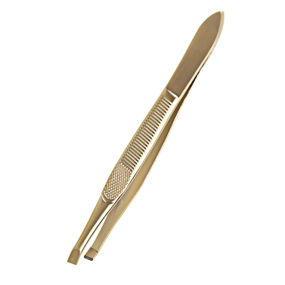 Nascita Gold 59 Slant Tip Tweezers for Precision Grooming