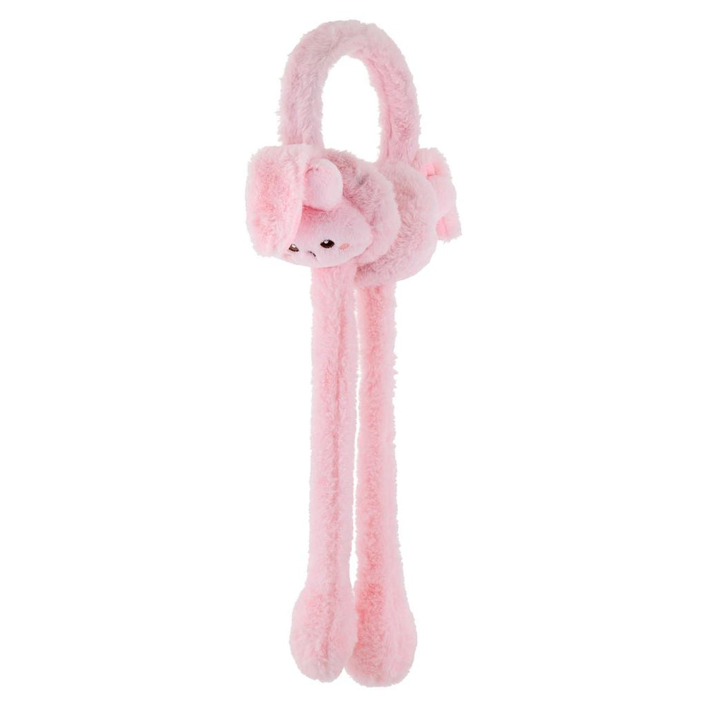 Eklips Pink Cat Plush Earmuffs for Kids Soft Warmth 1 Count