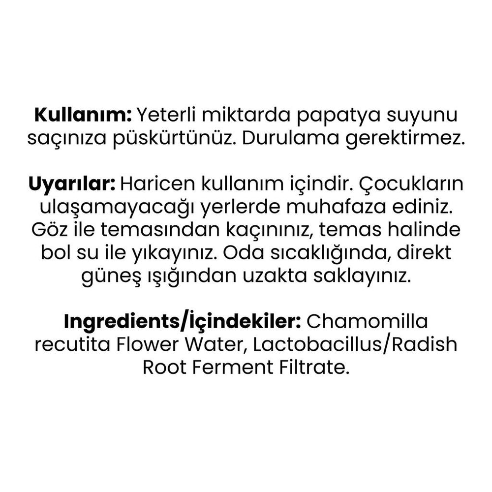 Bade Natural Chamomile Hair Tonic for Natural Shine 100 ml