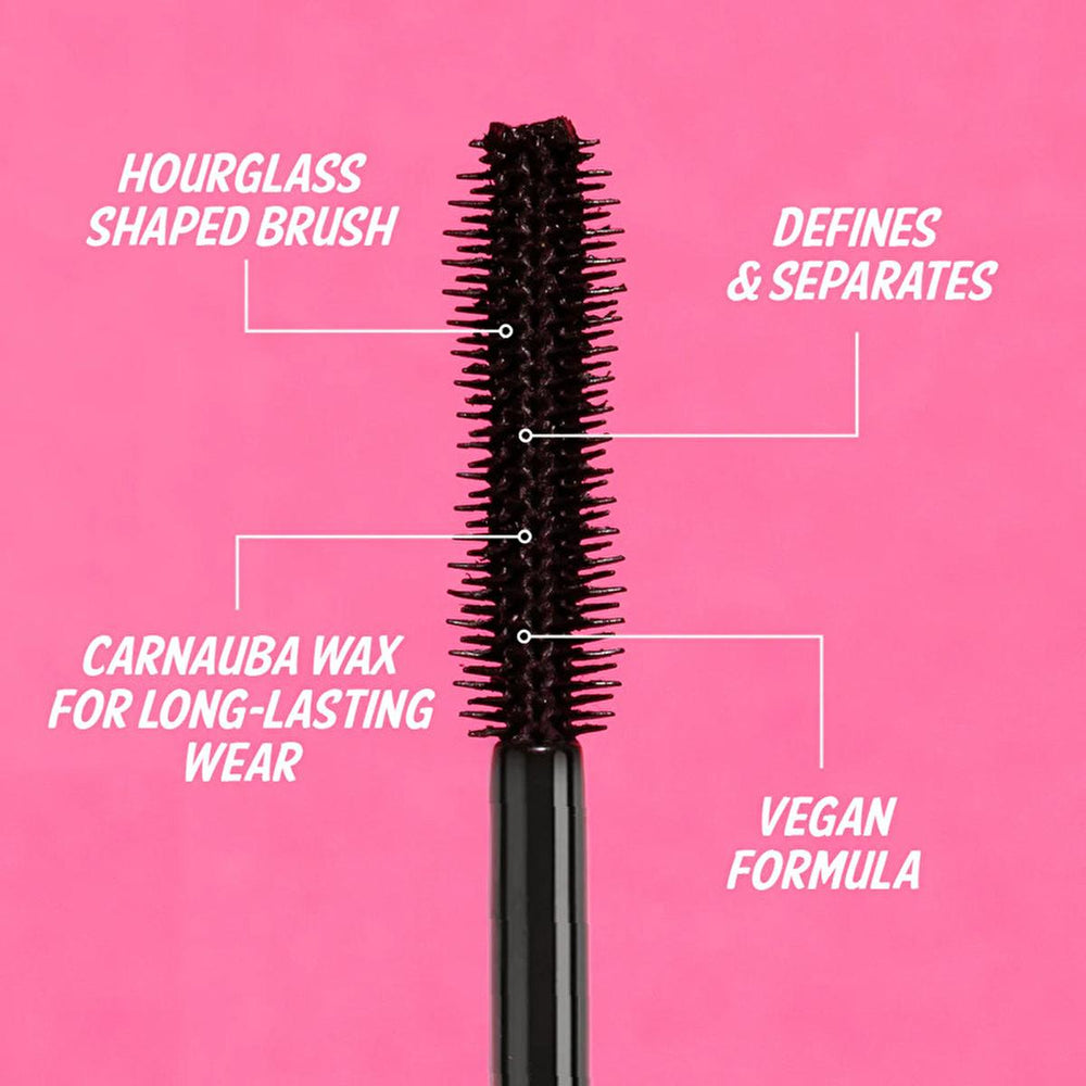 theBalm Big Fan Defining Mascara: Xtra-Lush Brush for Volumizing & Long-Lasting Eyelash Enhancement – Achieve Dramatic, Thick Lashes All Day! theBalm Big Fan Mascara: Defining, Volumizing, Long-Lasting! Defining mascara, Thickening mascara, Long-lasting mascara, theBalm mascara, Big Fan mascara, Volumizing mascara, Eyelash enhancing mascara, Makeup for eyelashes, Mascara, Eyelash makeup, Volumizing, Defining, Long-lasting, Makeup enthusiasts, Dramatic eyelash enhancement, Carnauba Wax, Lush Brush, Xtra-Xtra