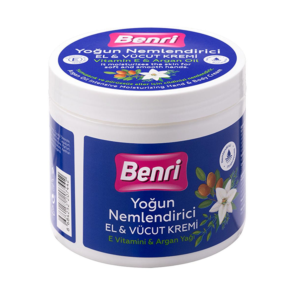 Benri Argan Oil Intensive Moisturizing Hand & Body Cream - 16.91 fl oz - Nourishing, Non-Greasy, Natural Skincare - view 2