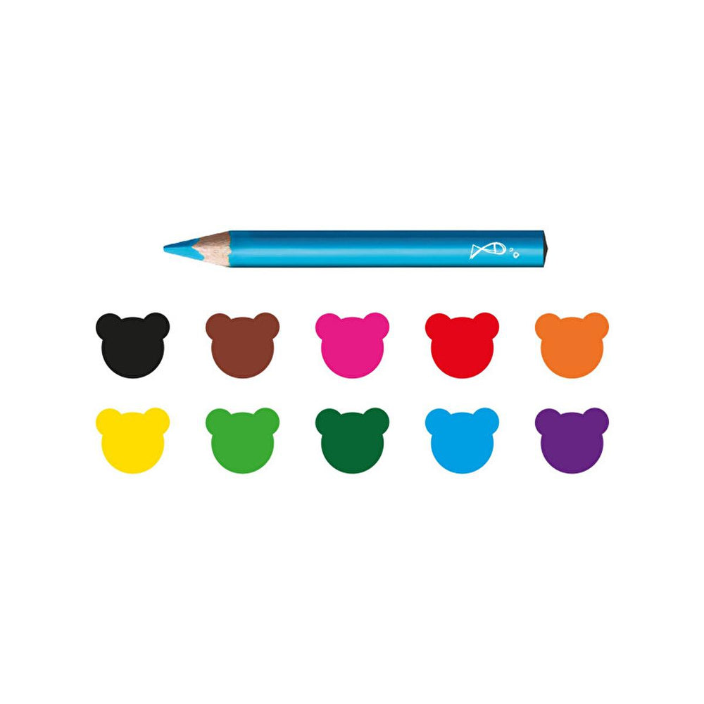 Carioca Durable Triangular Crayons for Toddlers - Non-Toxic, Unbreakable, Easy Grip for 2 Year Olds - view 2