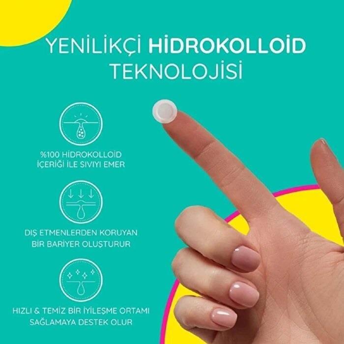Stick On Spots SOS Akne Bandı - Hydrocolloid Acne Patches for Effective Acne Treatment - 15 Count Stick On Spots SOS Akne Bandı - Hydrocolloid Acne Patches acne patches, hydrocolloid acne treatment, SOS Akne Bandı, Stick On Spots, akne tedavisi, acne treatment, skincare, clear skin, hydrocolloid patches, acne solutions, skincare essentials, overnight acne treatment