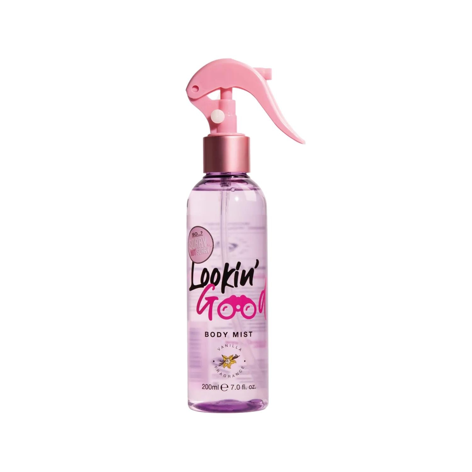 So...? Sorry Not Sorry Lookin Good Body Spray 200ml - Fragrant, Long-Lasting Scent for Daily Use So...? Sorry Not Sorry Body Spray 200ml - Long-Lasting Fragrance Body Spray, Fragrance, Personal Care, Beauty Products, Scented Spray, Long-Lasting Fragrance, Easy Application, Daily Use, Grooming Essentials, Confidence Boost, Personal Grooming, Beauty Routine, Fragrant Body Spray