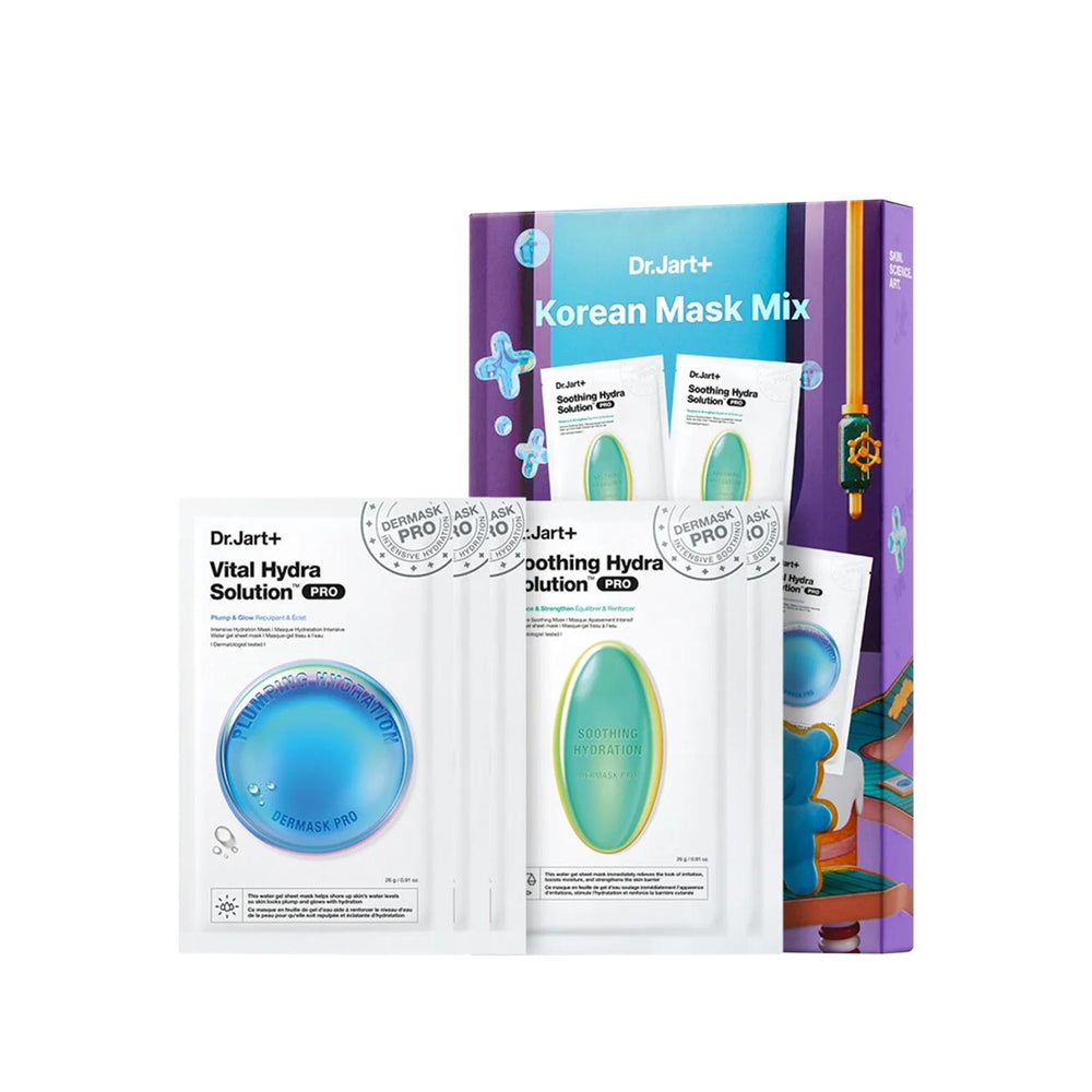 Dr.Jart+ Dermask Korean Mask Mix Set for Glowing Skin 5-Pack