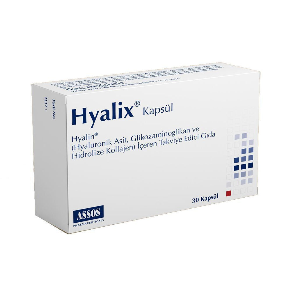 Hyalix Hyaluronic Acid Supplement for Joint Health & Skin Hydration - 30 Capsules - Vitamin & Supplement