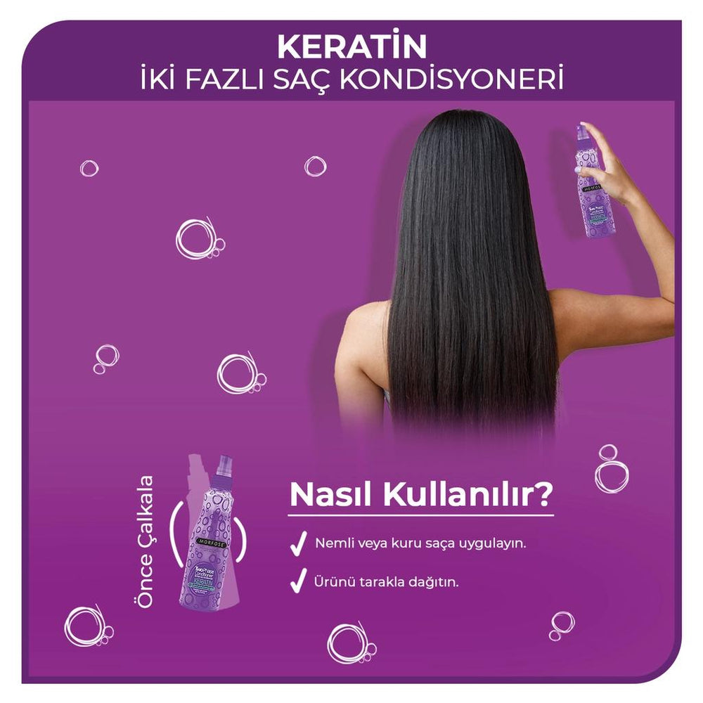 Morfose Keratin Bi-Phase Hair Conditioner Spray 220 ml