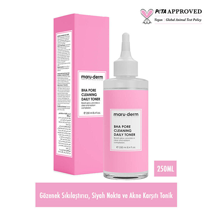BHA Toner - Pore Minimizer & Acne Treatment | Maruderm | 8.45 Fl Oz - view 2