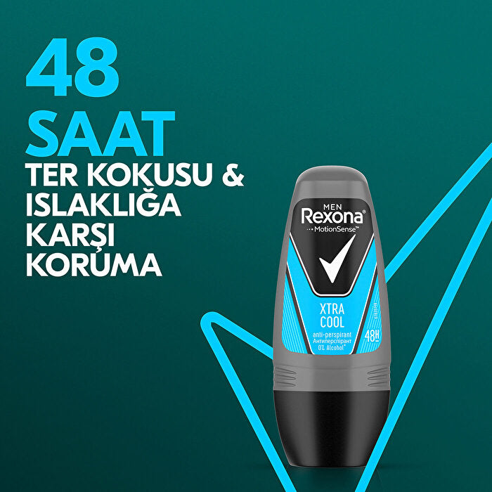 Rexona Men Roll On Extra Cool 50ml - Long-Lasting Deodorant | Fresh Scent - view 3