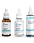 The Purest Solutions Skincare Set - Pore Tightening, Hydrating Serum & Exfoliating Toner for Uneven Skin Tone - Face Serum