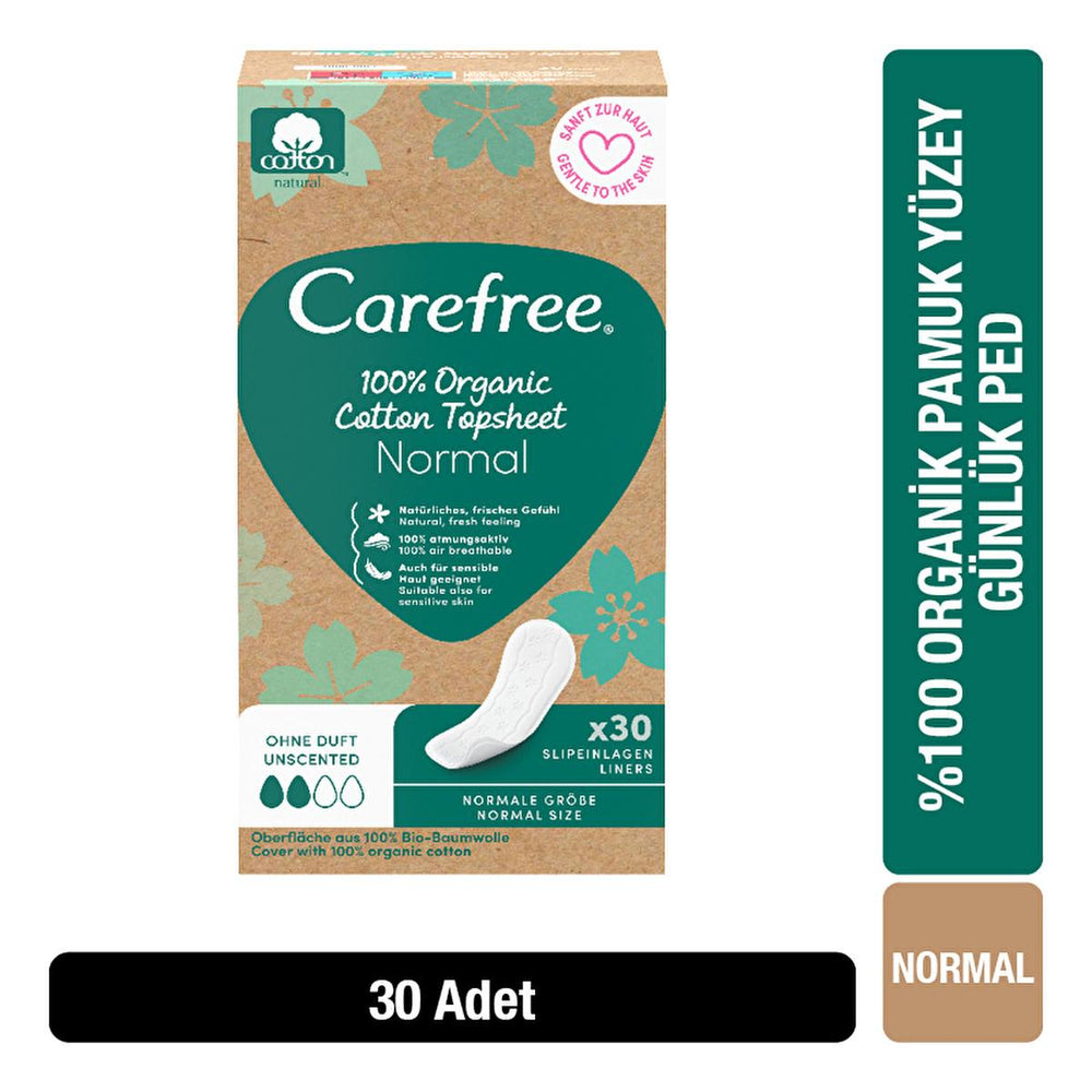 Carefree Organic Cotton Sanitary Pads - Soft, Hypoallergenic & Eco-Friendly Menstrual Protection for Sensitive Women - view 2