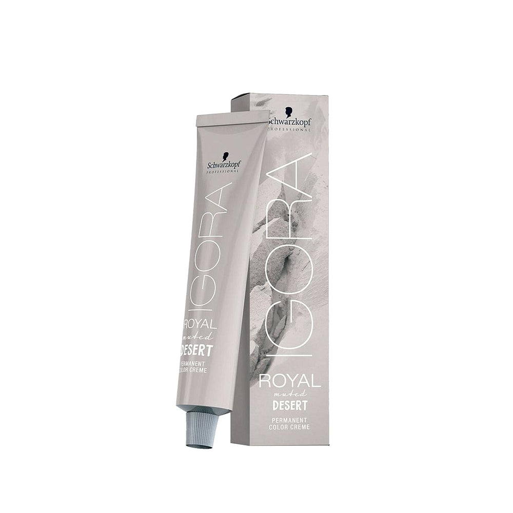 Schwarzkopf Igora Royal Muted Desert Hair Dye 60ml - Unique Desert Shade Hair Coloring Schwarzkopf Igora Royal Muted Desert Hair Dye 60ml Schwarzkopf Igora Royal, Muted Desert hair dye, Hair coloring products, 60 ml hair dye, Schwarzkopf hair color, hair dye, hair color, desert shade hair dye, professional hair care, compact hair dye, unique hair color