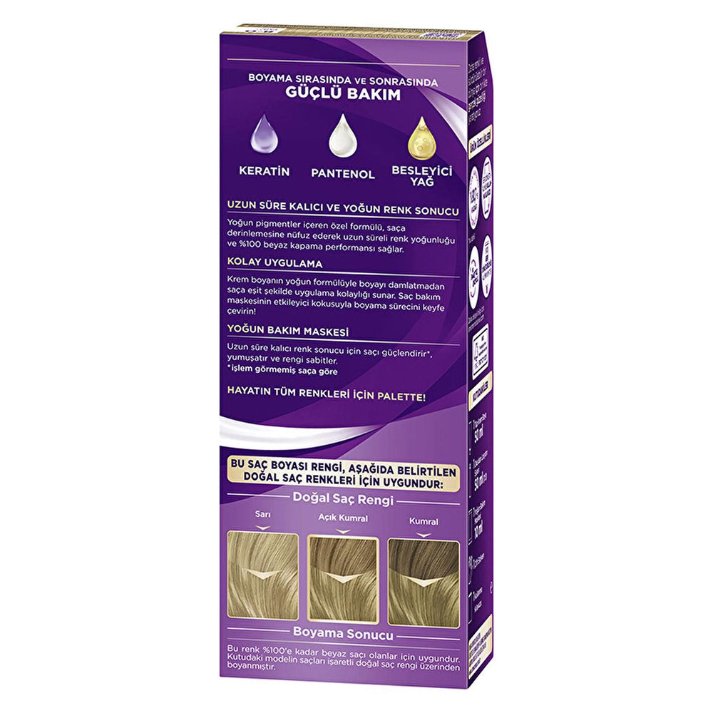 Palette Hair Dye - Intense Color, Nourishing, 8-0 Dark Blonde - view 3