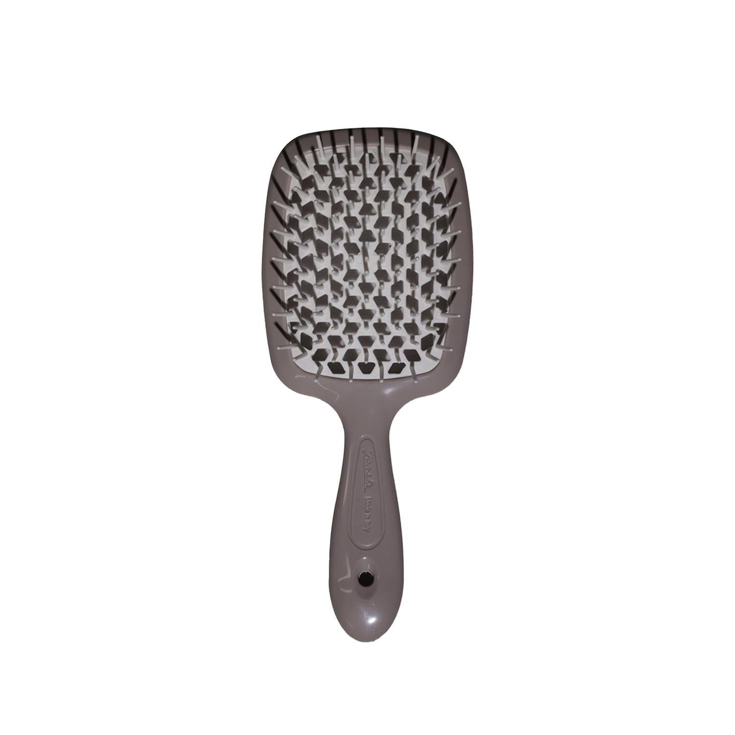 Janeke Superbrush Detangling Hair Brush in Grey &amp; White