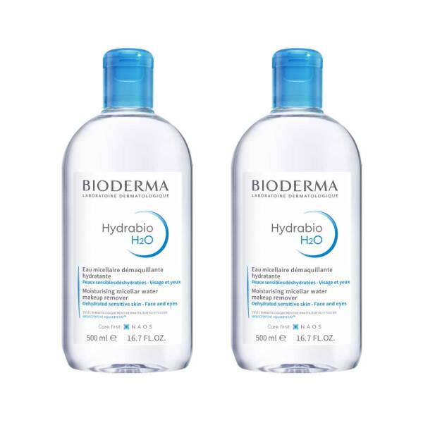 Bioderma Hydrabio H2O Micellar Water for Hydration and Makeup Removal, Fragrance-Free Skincare, 2x500ml Bioderma Hydrabio H2O Micellar Water - Gentle Skincare micellar water, hydrating cleanser, makeup remover, hypoallergenic skincare, fragrance-free skincare, Bioderma, Hydrabio H2O, sensitive skin, dry skin, dehydrated skin, gentle cleansing, long-lasting hydration, skincare, beauty, cosmetics, twin set, 2x500ml