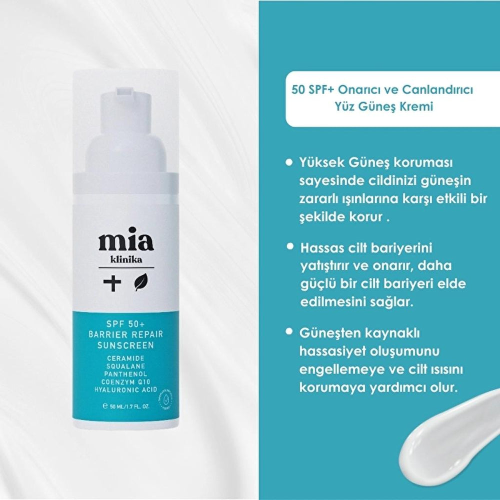 Mia Klinika SPF 50+ Barrier Support Sunscreen 50 ml