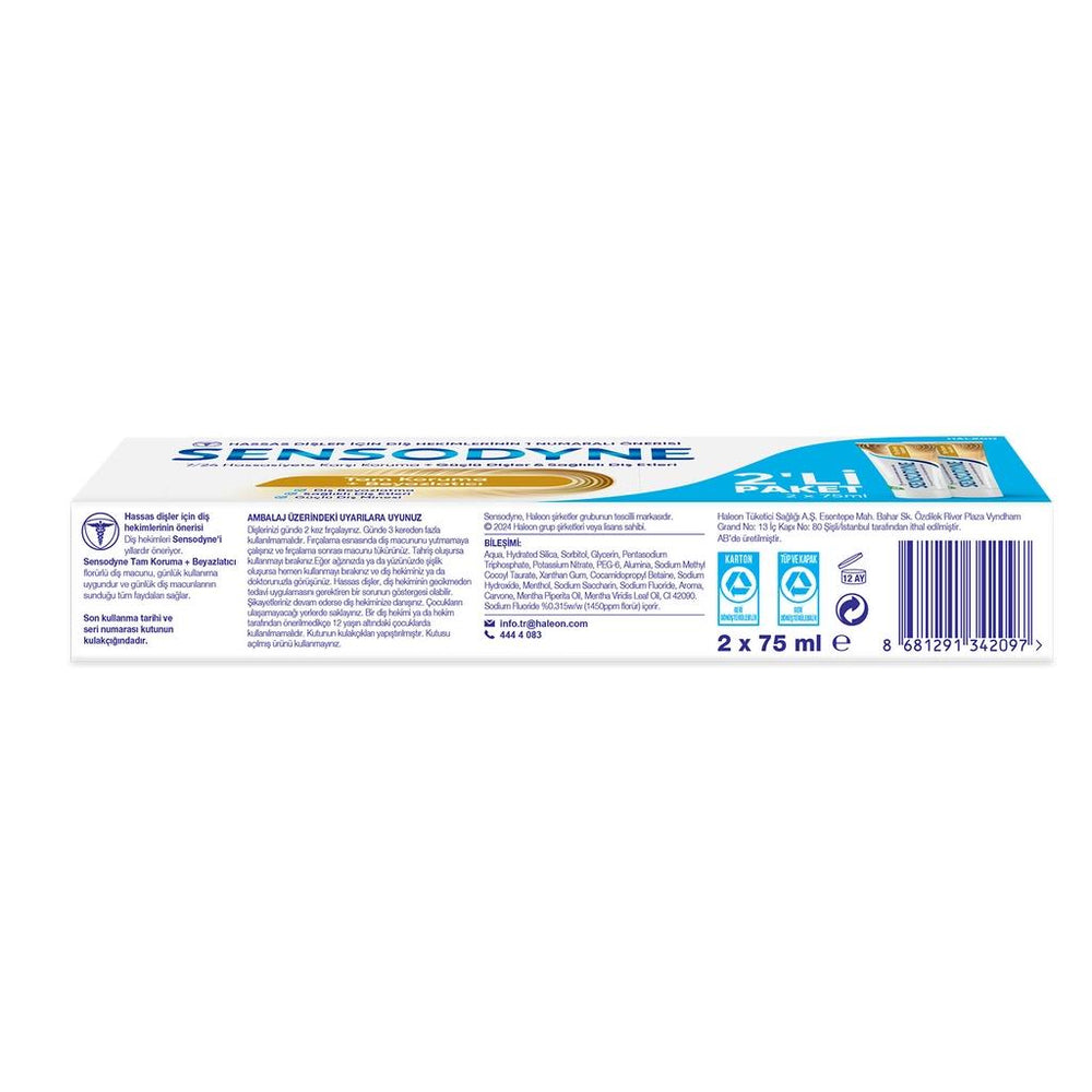 Sensodyne Multicare Whitening Toothpaste Duo 75 ml x 2