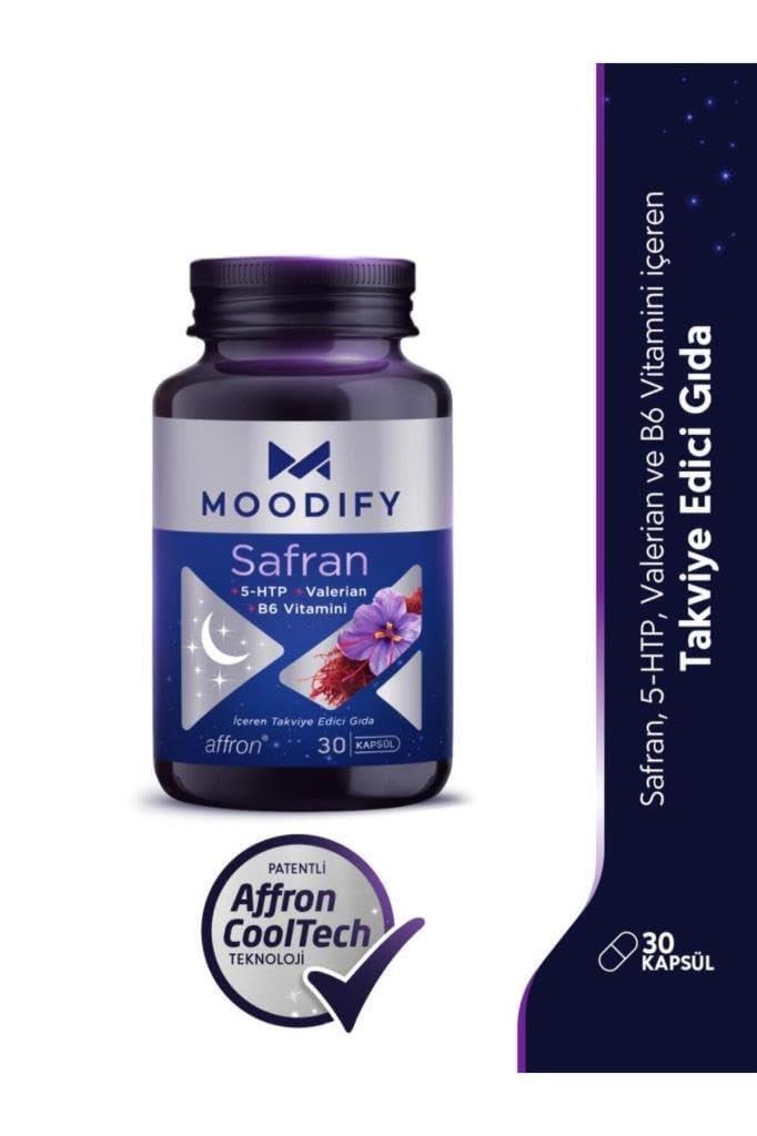 Moodify - Safran Dietary Supplement for Mood Support & Relaxation with 5-HTP, Valerian, Vitamin B6 - 30 Capsules Moodify Safran Supplement for Mood & Relaxation Dietary Supplement, Mood Support, Relaxation, 5-HTP, Valerian, Vitamin B6, Saffron, Natural Anxiety Relief, Sleep Support, Mental Well-being, Stress Relief, Anxiety Relief, Mood Enhancement, Supplement, Health, Wellness