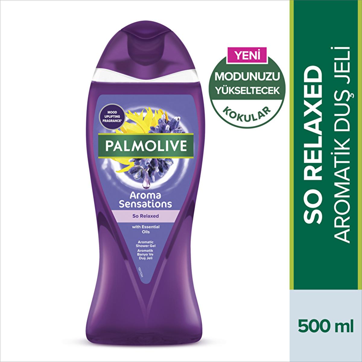 Palmolive Aroma Sensations So Relaxed Aromatic Shower Gel - Natural Ingredients, Lavender & Ylang Ylang - 16.91 fl oz Palmolive So Relaxed Shower Gel - Natural & Relaxing aromatic shower gel, natural ingredients, relaxing shower gel, Palmolive Aroma Sensations, natural shower gel, Lavender oil, Ylang Ylang oil, stress relief, spa-like experience, natural personal care, gentle cleansing, pH compatible, relaxation, calming shower gel