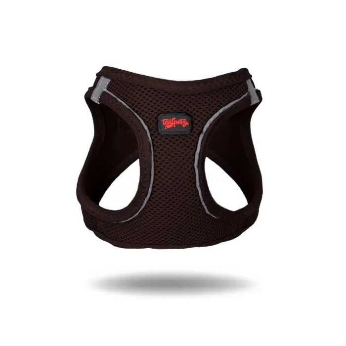 Tailpetz Air-Mesh Dog Harness Breathable Brown Small/Medium