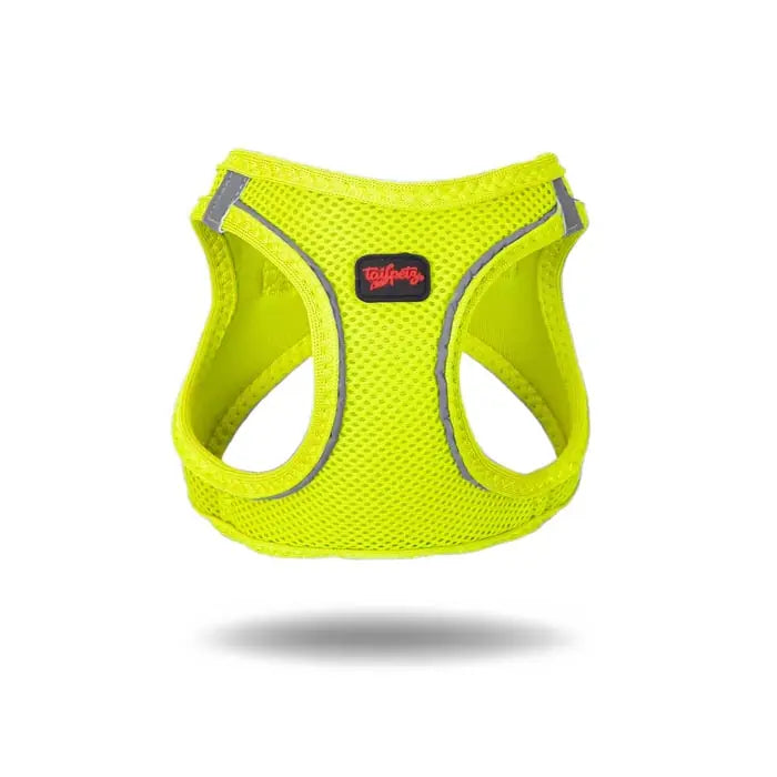 TailPetz Air-Mesh Dog Harness Breathable Neon Lime