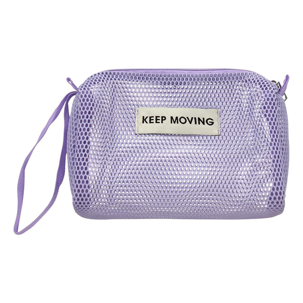 Eklips Lilac Mesh Makeup Bag for Travel and Storage