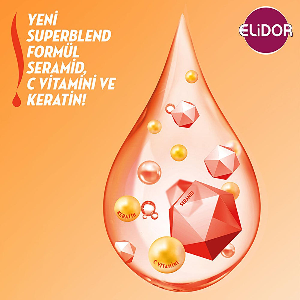Elidor Hair Care Cream - Nourishing Keratin Treatment with C Vitamin & Seramide for Damaged Hair - view 2