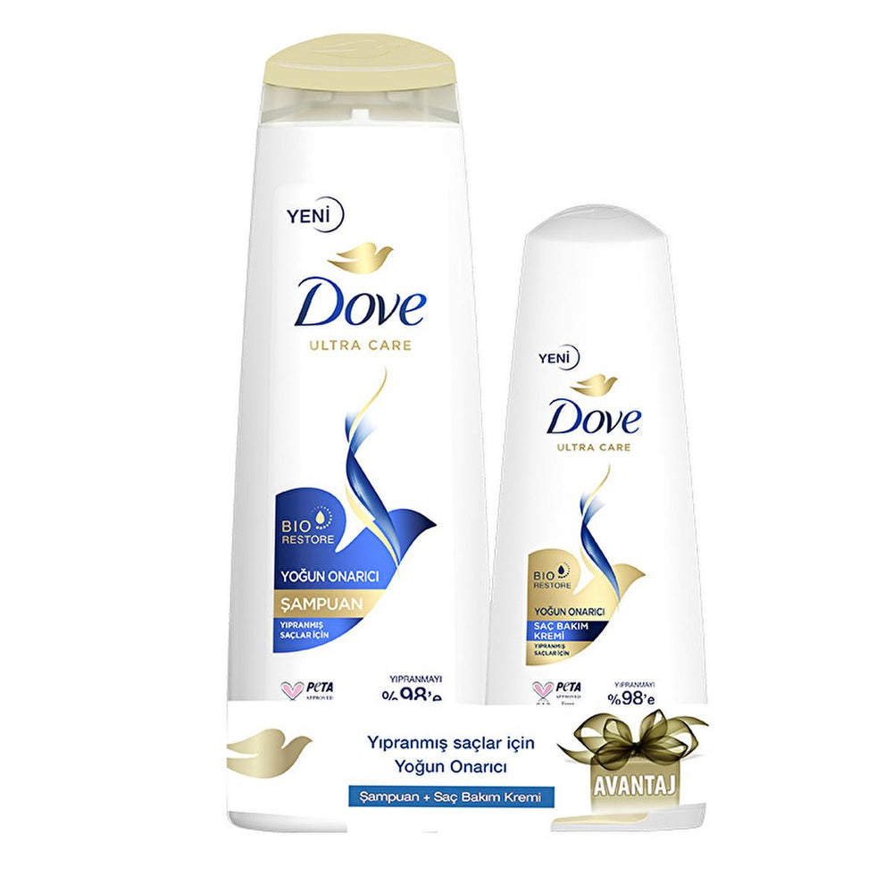 Dove Intensive Repair Hair Care Set - Nourishing Shampoo and Conditioner Duo for Damaged Hair - Shampoo
