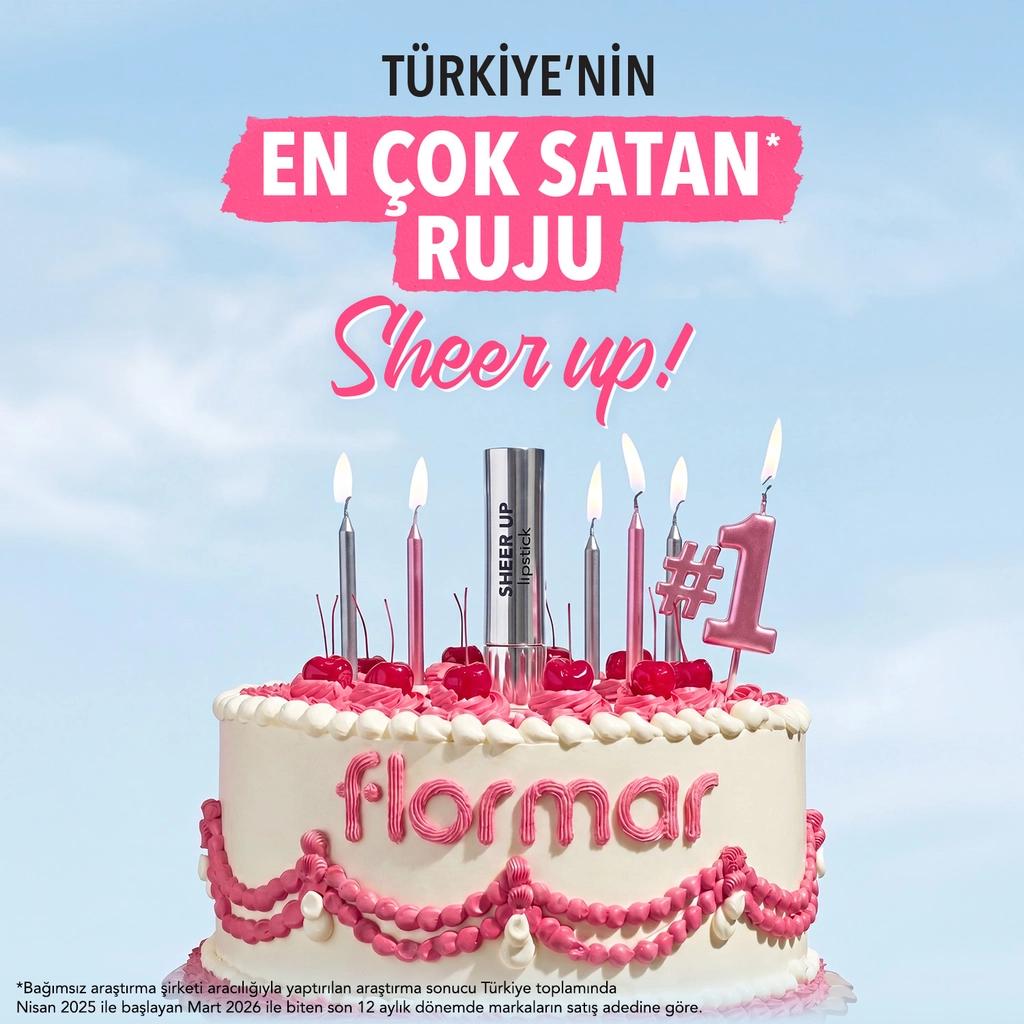 Flormar Sheer Up Moisturizing Lipstick 020 Hidden Desire
