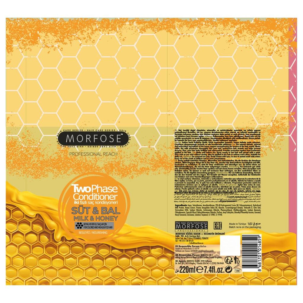 Morfose Milk & Honey Dual Phase Hair Conditioner Spray 220 ml