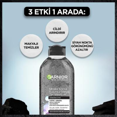 Garnier Micellar Cleansing Gel: Charcoal & Salicylic Acid - Gentle Makeup Remover for Acne Prone Skin, Blackhead Removal, Pore Cleansing - 400ml Garnier Micellar Gel: Acne & Blackhead Control - Gentle Cleanse micellar cleansing gel, makeup remover, acne prone skin, charcoal face cleanser, salicylic acid cleanser, blackhead removing cleanser, Garnier micellar water, oil free makeup remover, gentle facial cleanser, pore cleansing gel, micellar water, face wash, cleanser, skincare, acne treatment, blackhead re