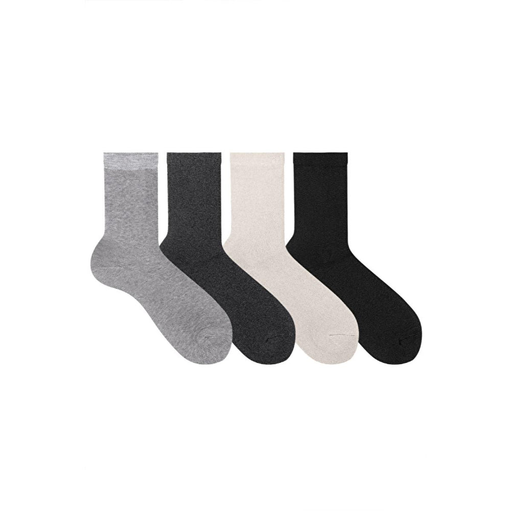 Ozzy Socks Women's 4-Pack Towel Socks - Comfortable, Absorbent, Soft Cotton Blend, Sizes 36/40