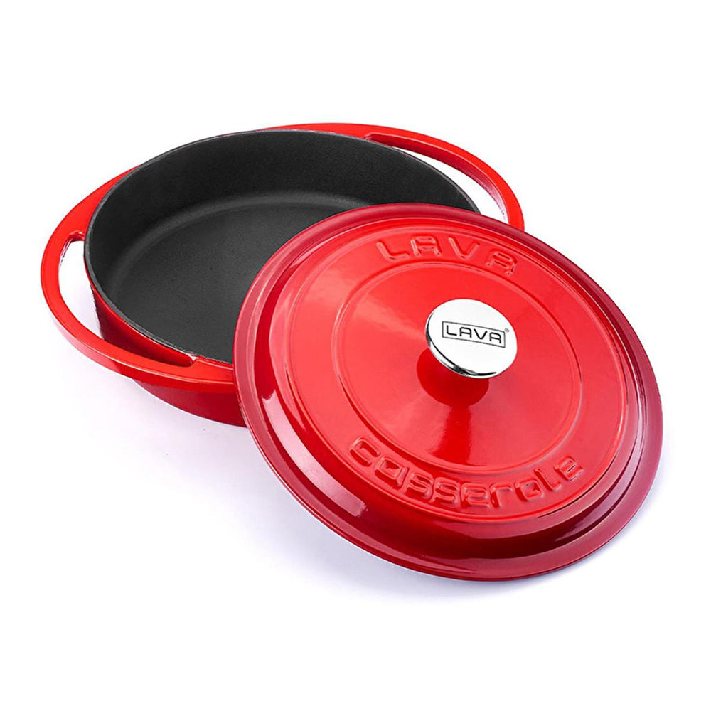 Lava Cast Iron Cookware - Heritage Series Multi-Purpose Pan 11 Inch, Durable Enamel Finish, Dishwasher Safe - Ideal - view 2