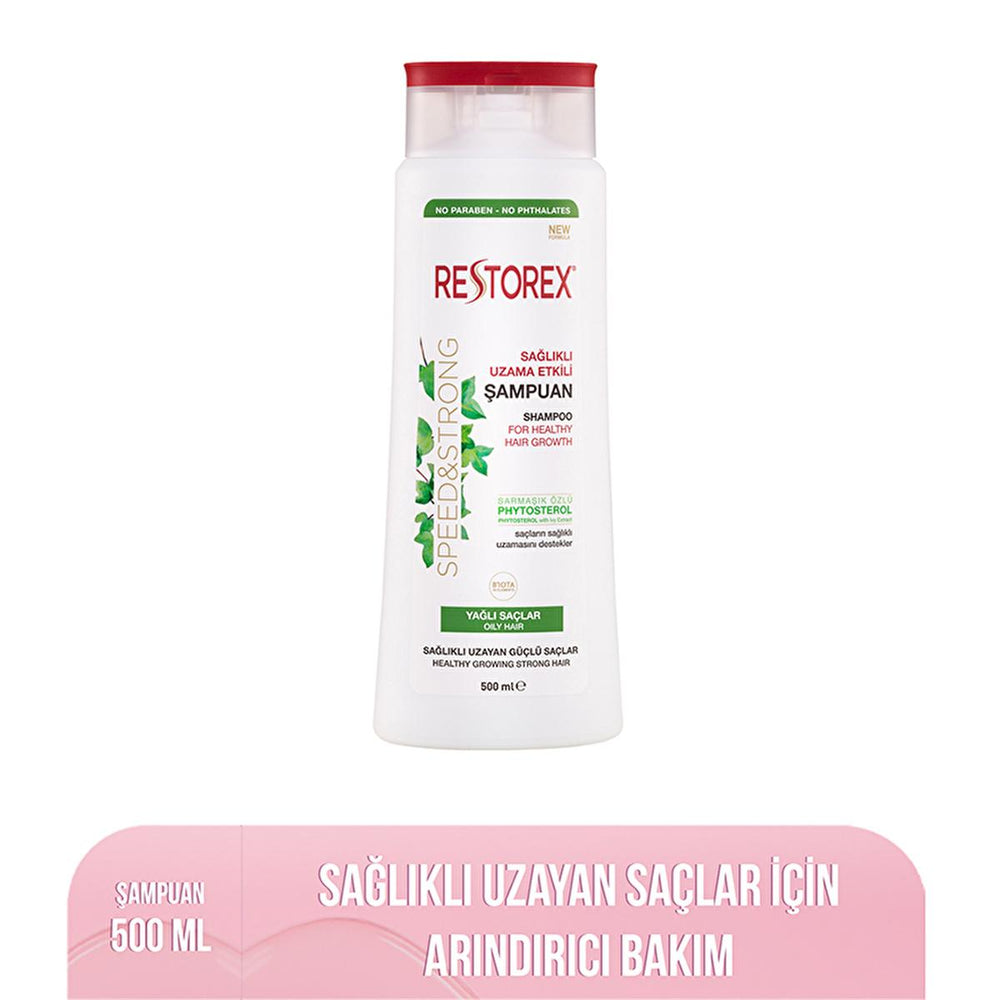 Restorex Oily Hair Shampoo for Healthy Hair Growth - 500ml, Niacinamid Enriched, Daily Hair Care - view 3