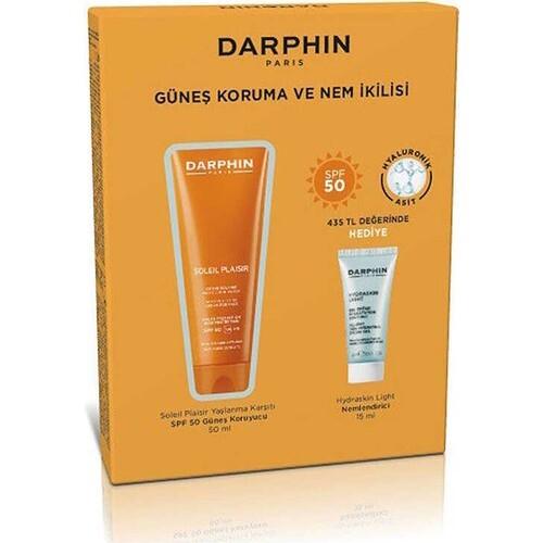 darphin soleil hydraskin sunscreen and moisturizer set, darphin spf50 sunscreen bottle, darphin hydraskin light moisturizer Darphin Soleil Hydraskin Set - Sun Protection & Hydration | 50ml + 15ml Darphin Soleil Hydraskin Set | SPF50 Protection darphin, sunscreen, skincare, hydration, spf50, face-and-body, sun-protection, moisturizer, natural-beauty, ai-generated